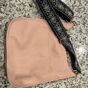 Ah-Dorned Baby Pink Crossbody with Strap